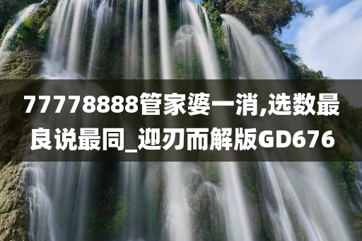 77778888管家婆一消,选数最良说最同_迎刃而解版GD676