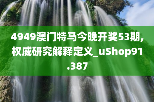 4949澳门特马今晚开奖53期,权威研究解释定义_uShop91.387