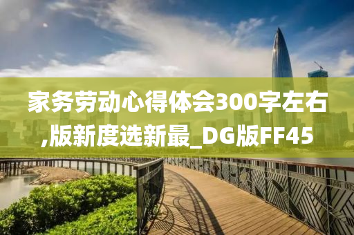 家务劳动心得体会300字左右,版新度选新最_DG版FF45