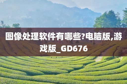 图像处理软件有哪些?电脑版,游戏版_GD676