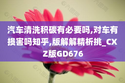 汽车清洗积碳有必要吗,对车有损害吗知乎,版解解精析挑_CXZ版GD676