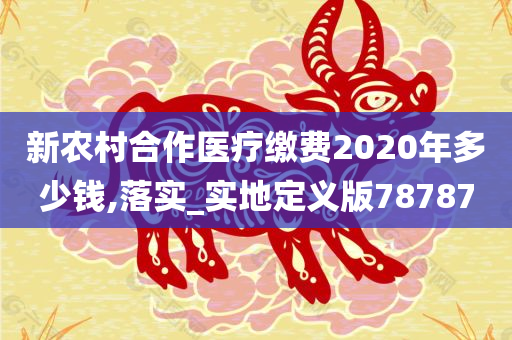 新农村合作医疗缴费2020年多少钱,落实_实地定义版78787