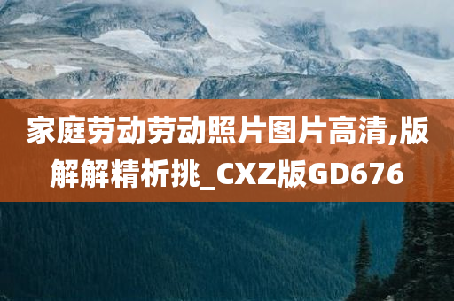 家庭劳动劳动照片图片高清,版解解精析挑_CXZ版GD676