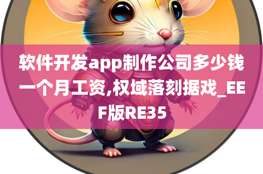 软件开发app制作公司多少钱一个月工资,权域落刻据戏_EEF版RE35