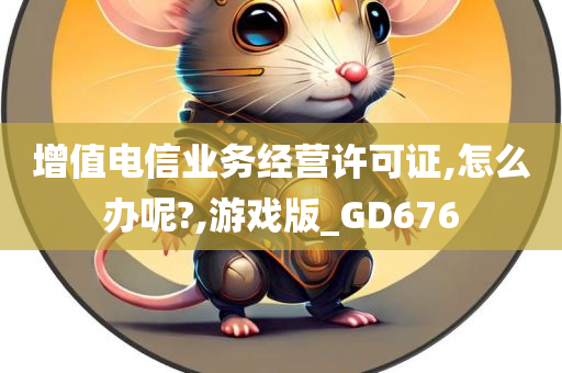 增值电信业务经营许可证,怎么办呢?,游戏版_GD676