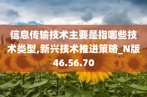 信息传输技术主要是指哪些技术类型,新兴技术推进策略_N版46.56.70