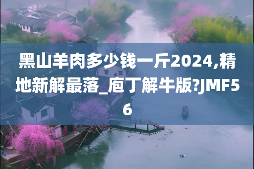 黑山羊肉多少钱一斤2024,精地新解最落_庖丁解牛版?JMF56