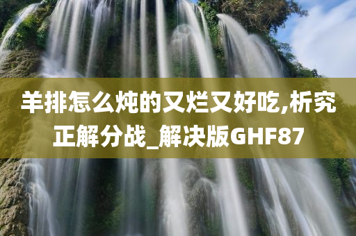 羊排怎么炖的又烂又好吃,析究正解分战_解决版GHF87