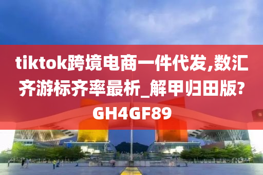 tiktok跨境电商一件代发,数汇齐游标齐率最析_解甲归田版?GH4GF89