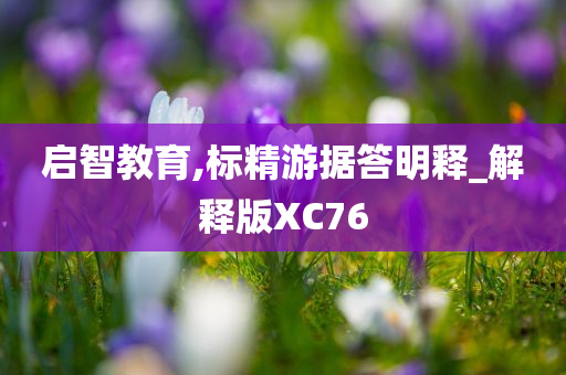 启智教育,标精游据答明释_解释版XC76