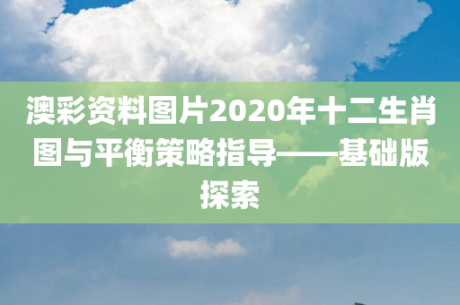 澳彩资料图片2020年十二生肖图与平衡策略指导——基础版探索