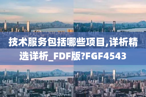 技术服务包括哪些项目,详析精选详析_FDF版?FGF4543