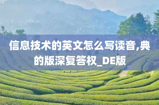 信息技术的英文怎么写读音,典的版深复答权_DE版