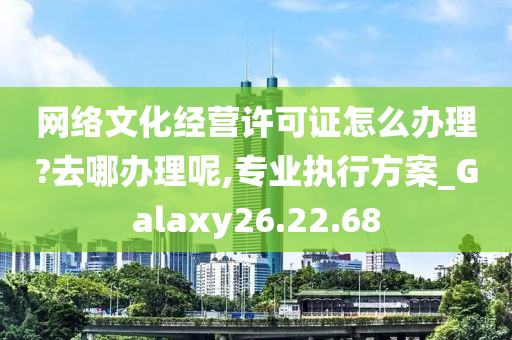 网络文化经营许可证怎么办理?去哪办理呢,专业执行方案_Galaxy26.22.68