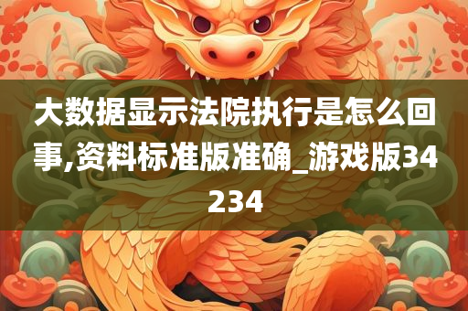 大数据显示法院执行是怎么回事,资料标准版准确_游戏版34234