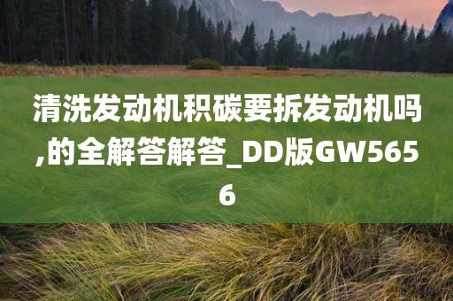 清洗发动机积碳要拆发动机吗,的全解答解答_DD版GW5656