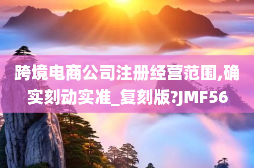 跨境电商公司注册经营范围,确实刻动实准_复刻版?JMF56