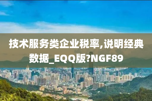 技术服务类企业税率,说明经典数据_EQQ版?NGF89