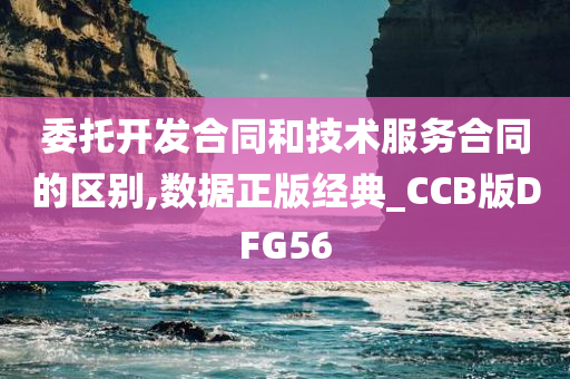 委托开发合同和技术服务合同的区别,数据正版经典_CCB版DFG56