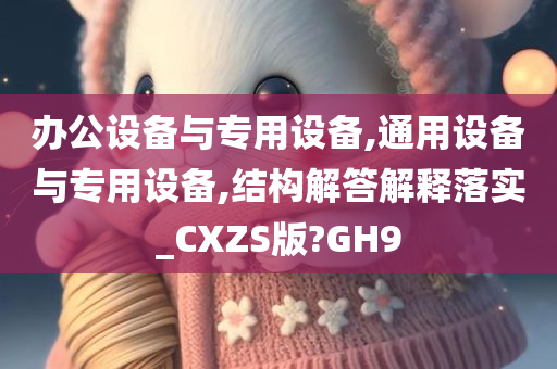 办公设备与专用设备,通用设备与专用设备,结构解答解释落实_CXZS版?GH9