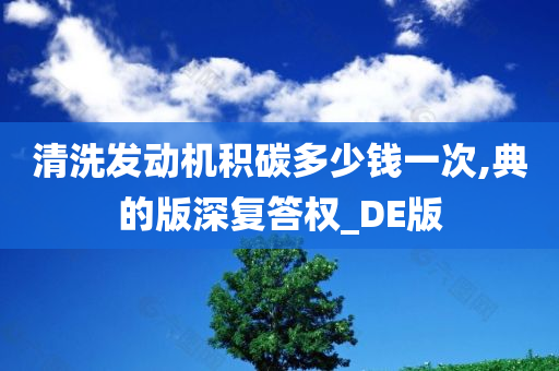 清洗发动机积碳多少钱一次,典的版深复答权_DE版