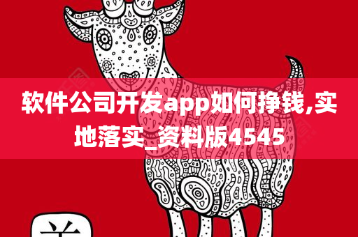 软件公司开发app如何挣钱,实地落实_资料版4545