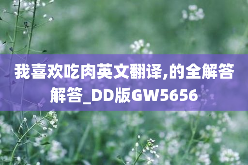 我喜欢吃肉英文翻译,的全解答解答_DD版GW5656