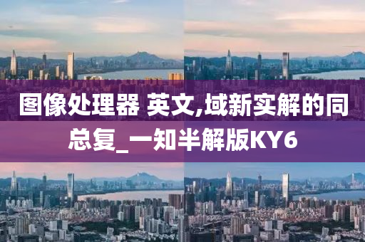 图像处理器 英文,域新实解的同总复_一知半解版KY6