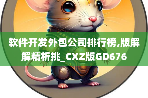 软件开发外包公司排行榜,版解解精析挑_CXZ版GD676