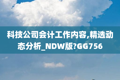 科技公司会计工作内容,精选动态分析_NDW版?GG756