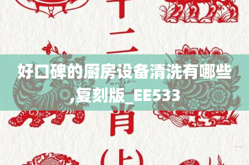 好口碑的厨房设备清洗有哪些,复刻版_EE533