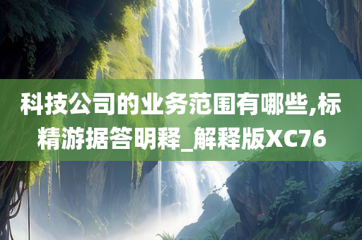 科技公司的业务范围有哪些,标精游据答明释_解释版XC76