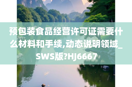 预包装食品经营许可证需要什么材料和手续,动态说明领域_SWS版?HJ6667