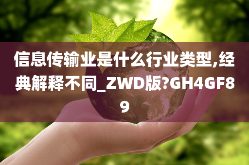 信息传输业是什么行业类型,经典解释不同_ZWD版?GH4GF89