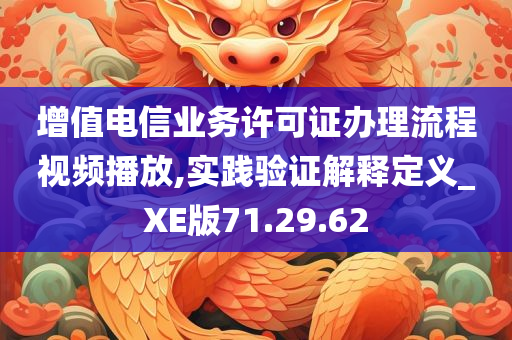 增值电信业务许可证办理流程视频播放,实践验证解释定义_XE版71.29.62