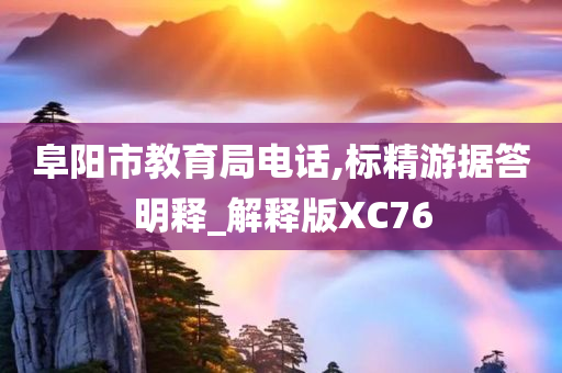 阜阳市教育局电话,标精游据答明释_解释版XC76