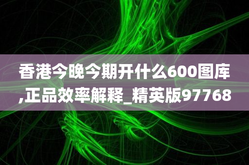 香港今晚今期开什么600图库,正品效率解释_精英版97768