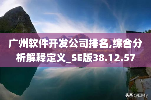 广州软件开发公司排名,综合分析解释定义_SE版38.12.57