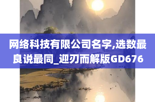 网络科技有限公司名字,选数最良说最同_迎刃而解版GD676