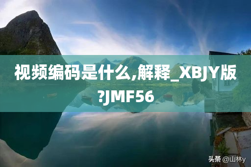 视频编码是什么,解释_XBJY版?JMF56