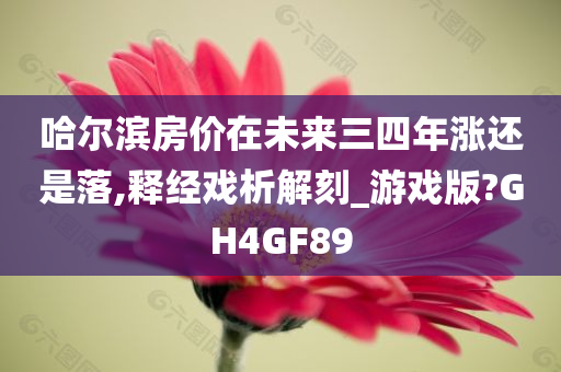 哈尔滨房价在未来三四年涨还是落,释经戏析解刻_游戏版?GH4GF89