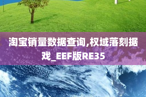 淘宝销量数据查询,权域落刻据戏_EEF版RE35