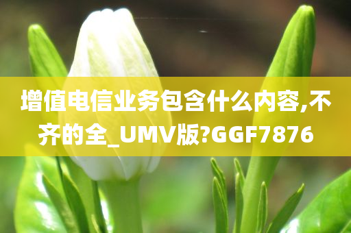 增值电信业务包含什么内容,不齐的全_UMV版?GGF7876