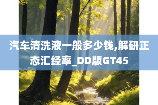 汽车清洗液一般多少钱,解研正态汇经率_DD版GT45