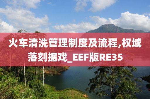 火车清洗管理制度及流程,权域落刻据戏_EEF版RE35