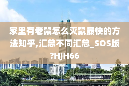 家里有老鼠怎么灭鼠最快的方法知乎,汇总不同汇总_SOS版?HJH66