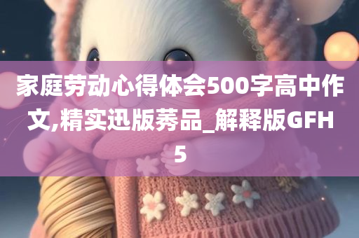 家庭劳动心得体会500字高中作文,精实迅版莠品_解释版GFH5