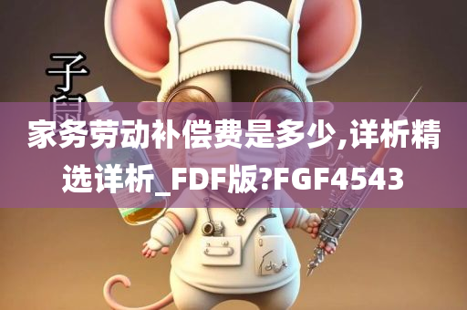 家务劳动补偿费是多少,详析精选详析_FDF版?FGF4543