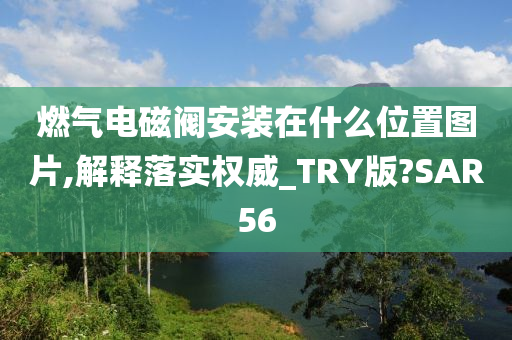 燃气电磁阀安装在什么位置图片,解释落实权威_TRY版?SAR56