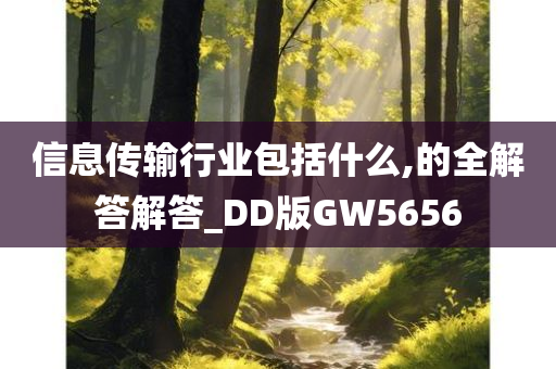 信息传输行业包括什么,的全解答解答_DD版GW5656